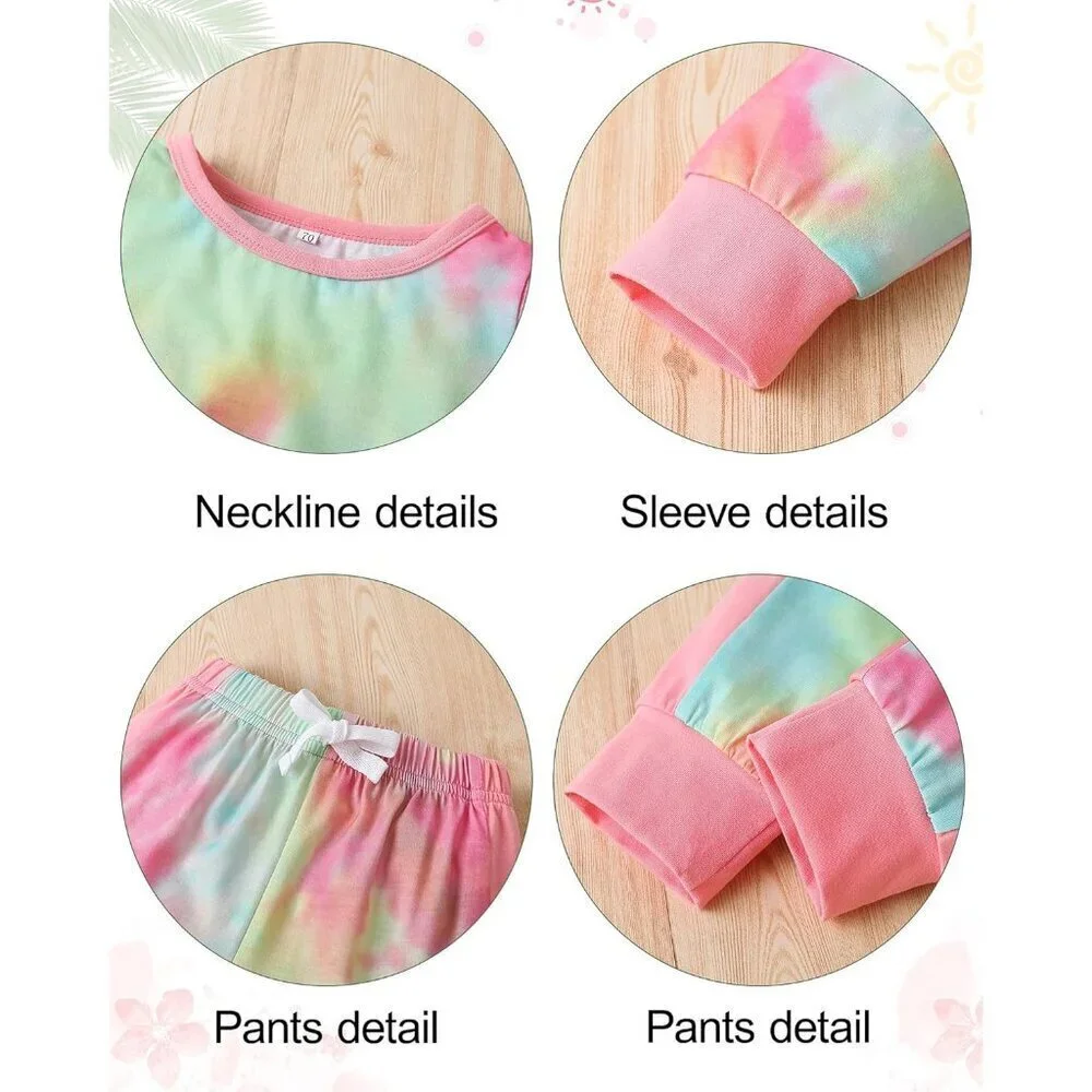 Toddler Girls Clothes Baby Girl Fall Outfits Long Sleeve Sweatshirt Pants Sets W
